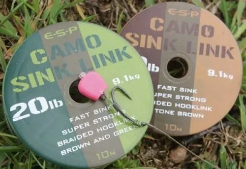 ESP Camo Sink Link - Braided hooklengths 2 ESP Camo Sink Link - Braided hooklengths - Image 2