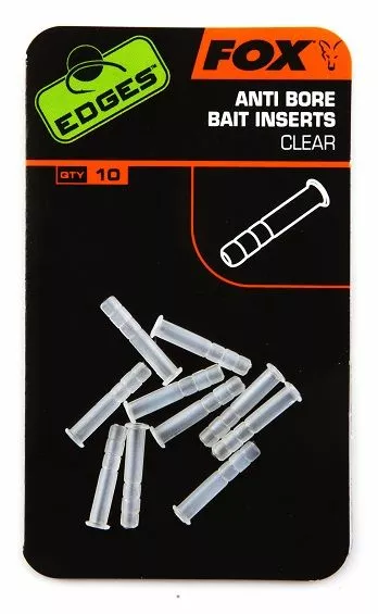 Fox Edges Anti-Bore Bait Inserts - Boilie stops & hair stops 1 Fox Edges Anti-Bore Bait Inserts - Boilie stops & hair stops