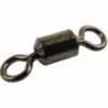 Mustad Black Rolling Swivel Round Eye (77900) - Swivels & crimps