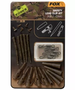 Fox Edges Camo Safety Lead Clip Kit - Lead clips & sleeves