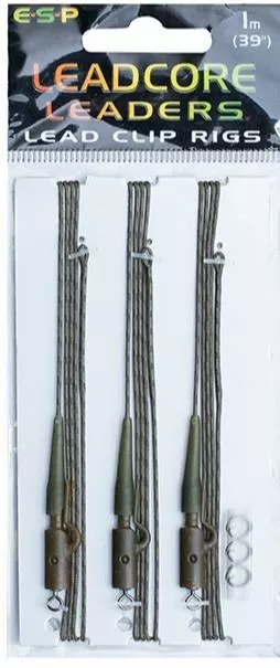 ESP Leadcore Leaders Lead Clips 1.0m - Ready made leaders 5 ESP Leadcore Leaders Lead Clips 1.0m - Ready made leaders - Image 5