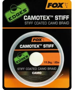 Fox Edges Camotex Stiff Coated Camo Braid - Snag & shock leaders