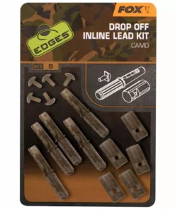 Fox Edges Camo Drop Off Inline Lead Kit - Lead clips & sleeves