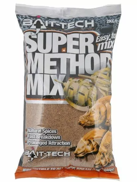 Bait Tech Bait-Tech Super Method Mix Natural Groundbait 2kg - 2 Bait Tech Bait-Tech Super Method Mix Natural Groundbait 2kg - - Image 2