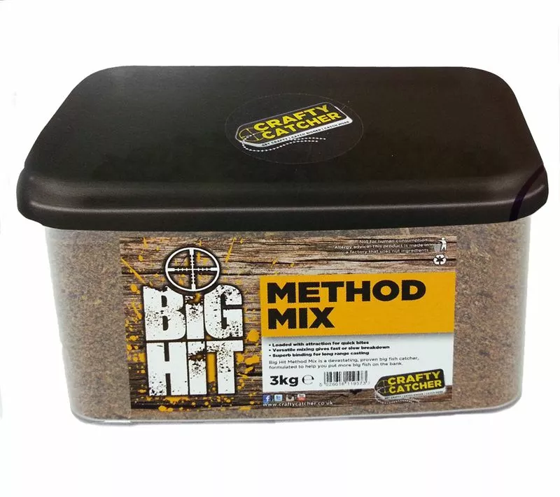 Crafty Catcher Big Hit Method Mix 3kg - Groundbait 1 Crafty Catcher Big Hit Method Mix 3kg - Groundbait