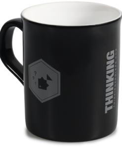 Thinking Anglers Gloss Black Mug - Mugs & flasks