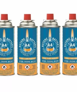 Lemco Bright Spark Butane Gas A4 220g (x4 Pack) - Gas cartridges