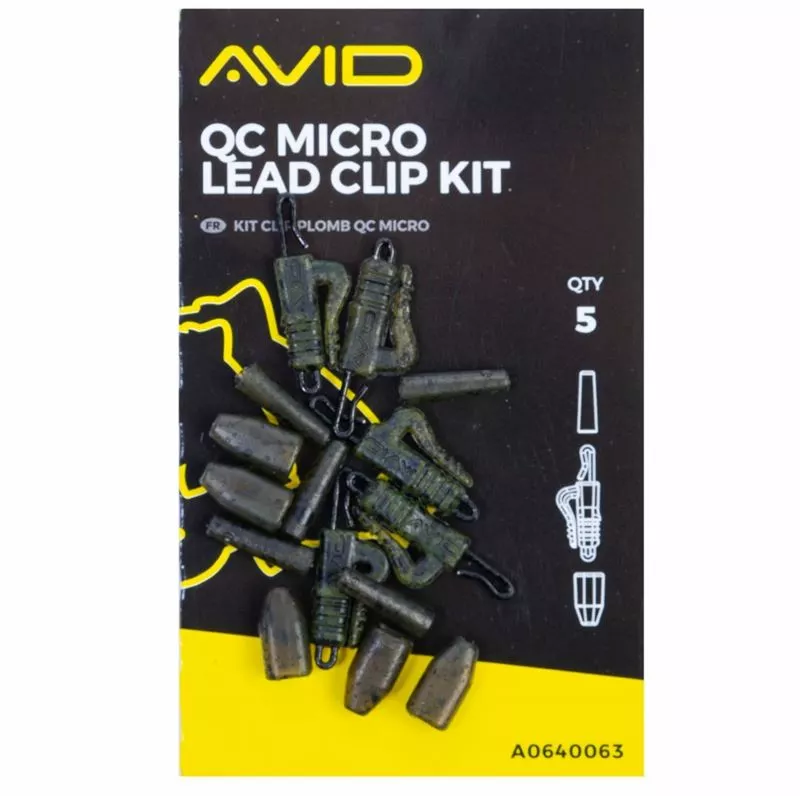 Avid Carp QC Micro Lead Clip Kit - Lead clips & sleeves 1 Avid Carp QC Micro Lead Clip Kit - Lead clips & sleeves