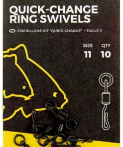 Avid Carp Quick Change Ring Swivels - Swivels & crimps
