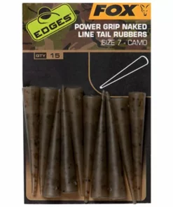 Fox Edges Camo Power Grip Naked Line Tail Rubbers - Lead clips & sleeves