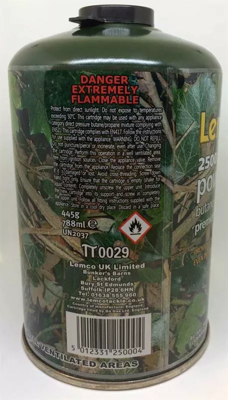 Lemco Powersource Camo Gas Canister 445g - Gas cartridges 2 Lemco Powersource Camo Gas Canister 445g - Gas cartridges - Image 2