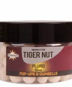 Dynamite Baits Monster Tigernut White Fluro Pop Ups & Dumbells -