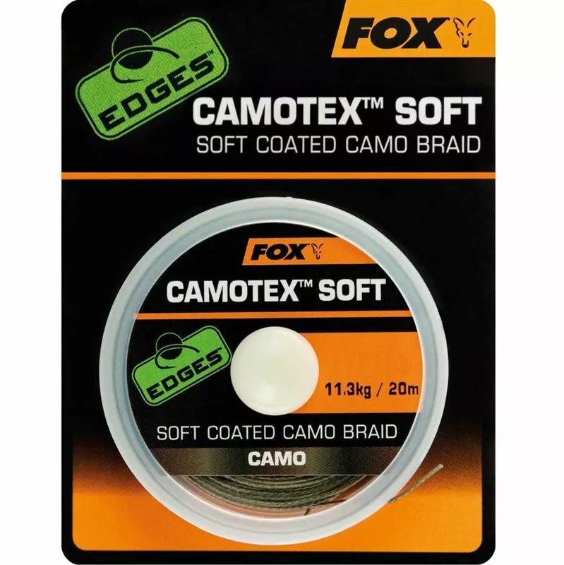 Fox Edges Camotex Soft Coated Camo Braid - Braided hooklengths 1 Fox Edges Camotex Soft Coated Camo Braid - Braided hooklengths