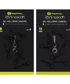 Ridge Monkey Connexion Quick Change Heli Ring Swivels - Swivels & crimps