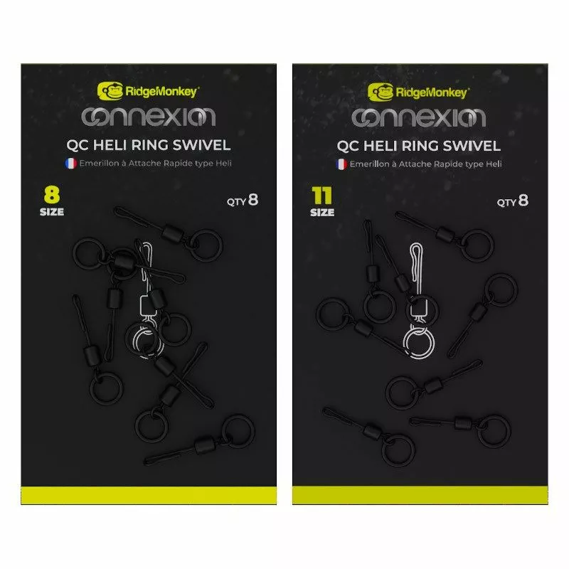 Ridge Monkey Connexion Quick Change Heli Ring Swivels - Swivels & crimps 1 Ridge Monkey Connexion Quick Change Heli Ring Swivels - Swivels & crimps