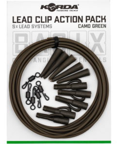 Korda Basix Lead Clip Action Pack - Lead clips & sleeves