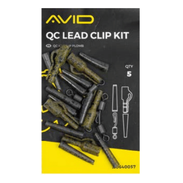 Avid Carp QC Lead Clip Kit - Lead clips & sleeves 1 Avid Carp QC Lead Clip Kit - Lead clips & sleeves