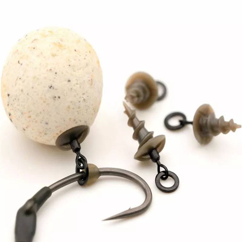 Korda Swivel Bait Screws - Boilie stops & hair stops 1 Korda Swivel Bait Screws - Boilie stops & hair stops