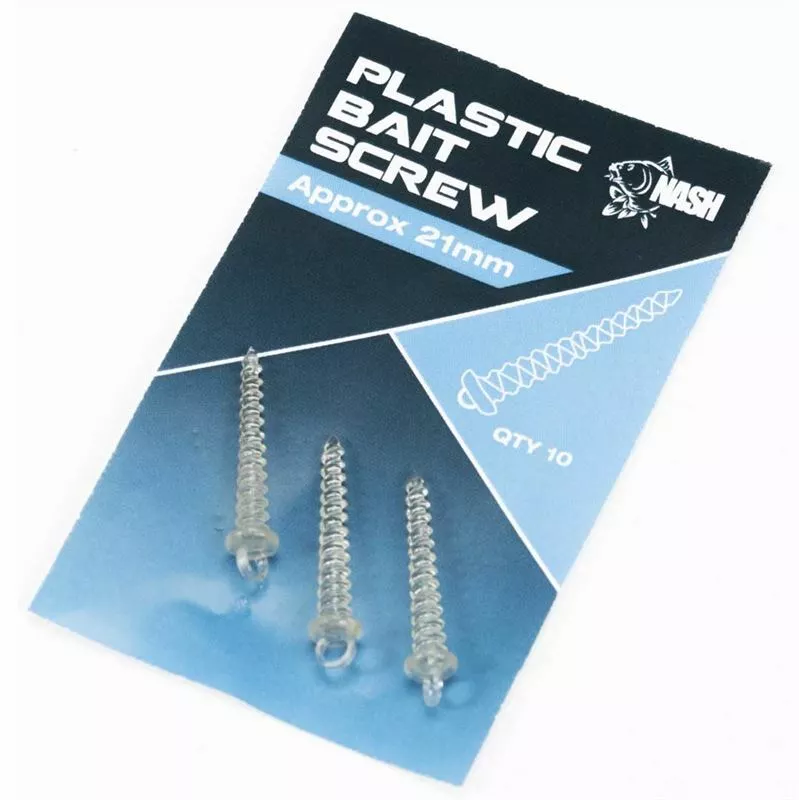 Nash Plastic Bait Screws - Boilie stops & hair stops 1 Nash Plastic Bait Screws - Boilie stops & hair stops
