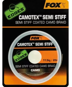 Fox Edges Camotex Semi Stiff Coated Camo Braid - Braided hooklengths